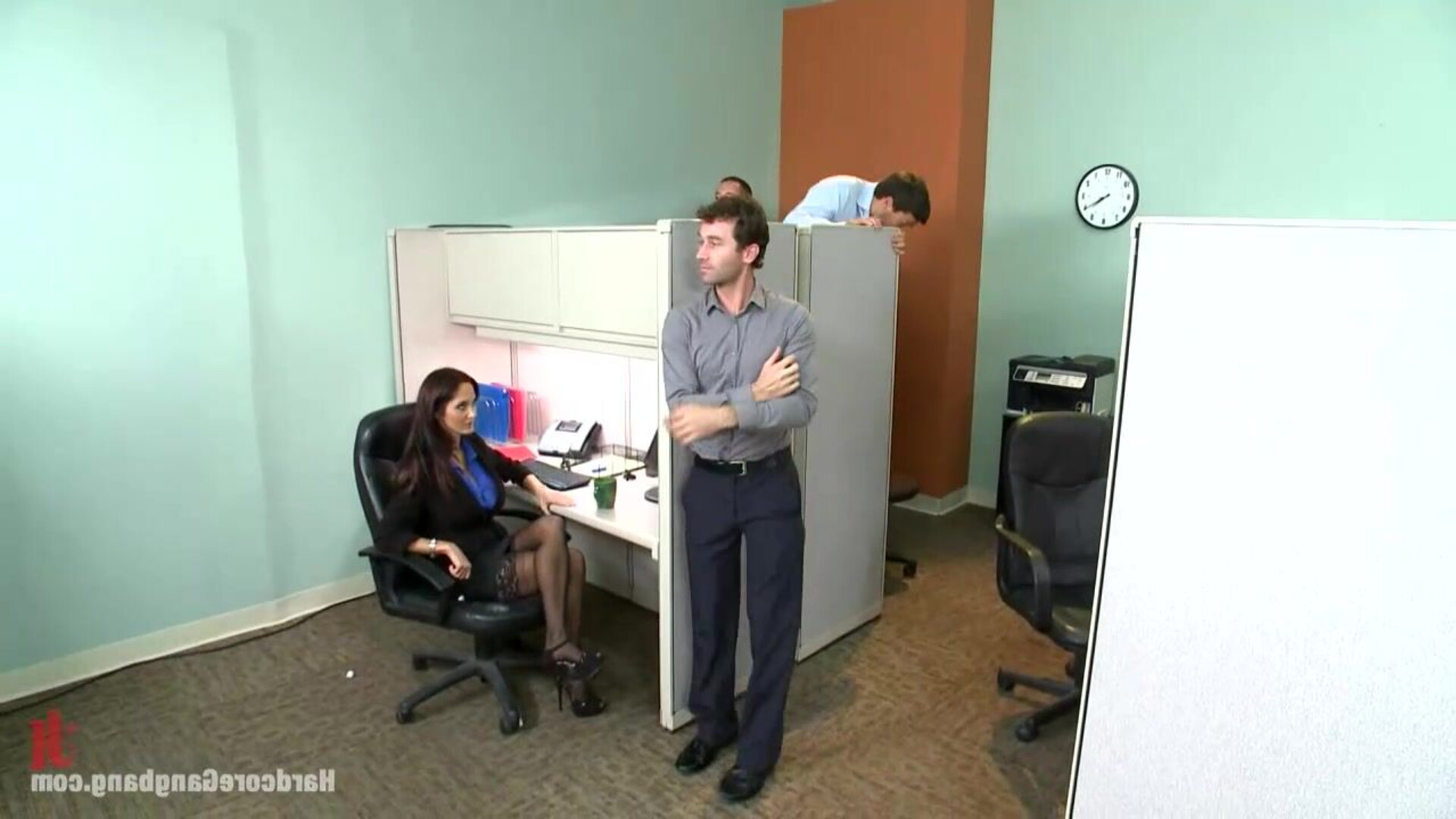 MILF With A Tiny Body And HUGE Tits Gangbanged By Co Workers - avaaddams - ramonnomar - jamesdeen - roleplay - 3on1 - foursome - gangbang - anal - asstomouth - atm