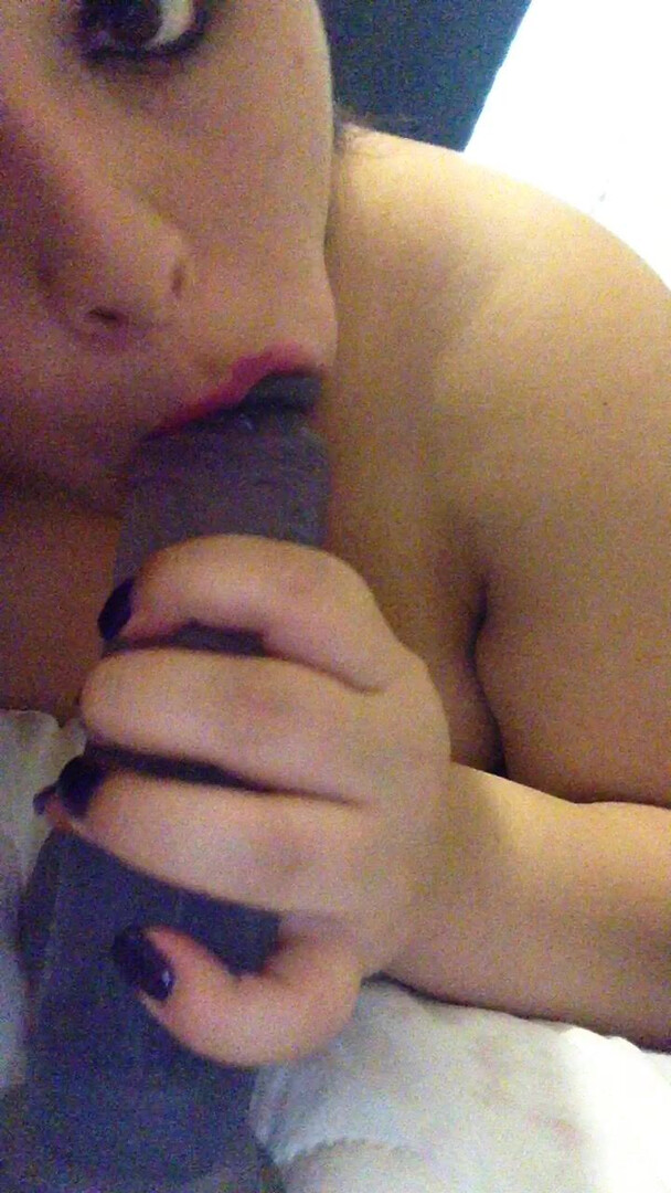 Missbustylatina Purple Lipstick Dildo Bj - bbw - solo - big tits