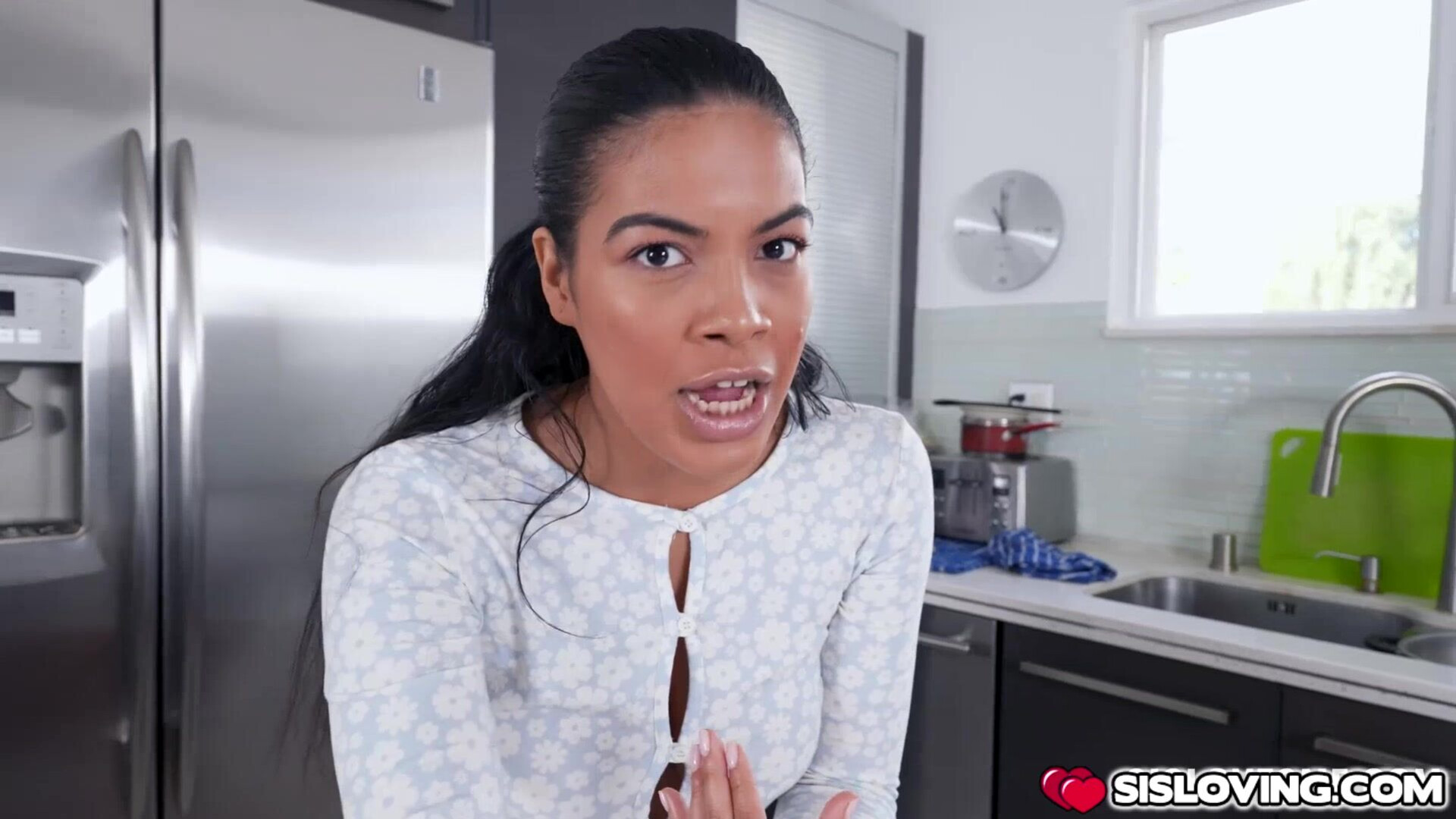 My stepsister lends me a helping hand - sislovesme - teen - stepsister - stepbrother - masturbation - college - slutty - brunette - handjob - big tits
