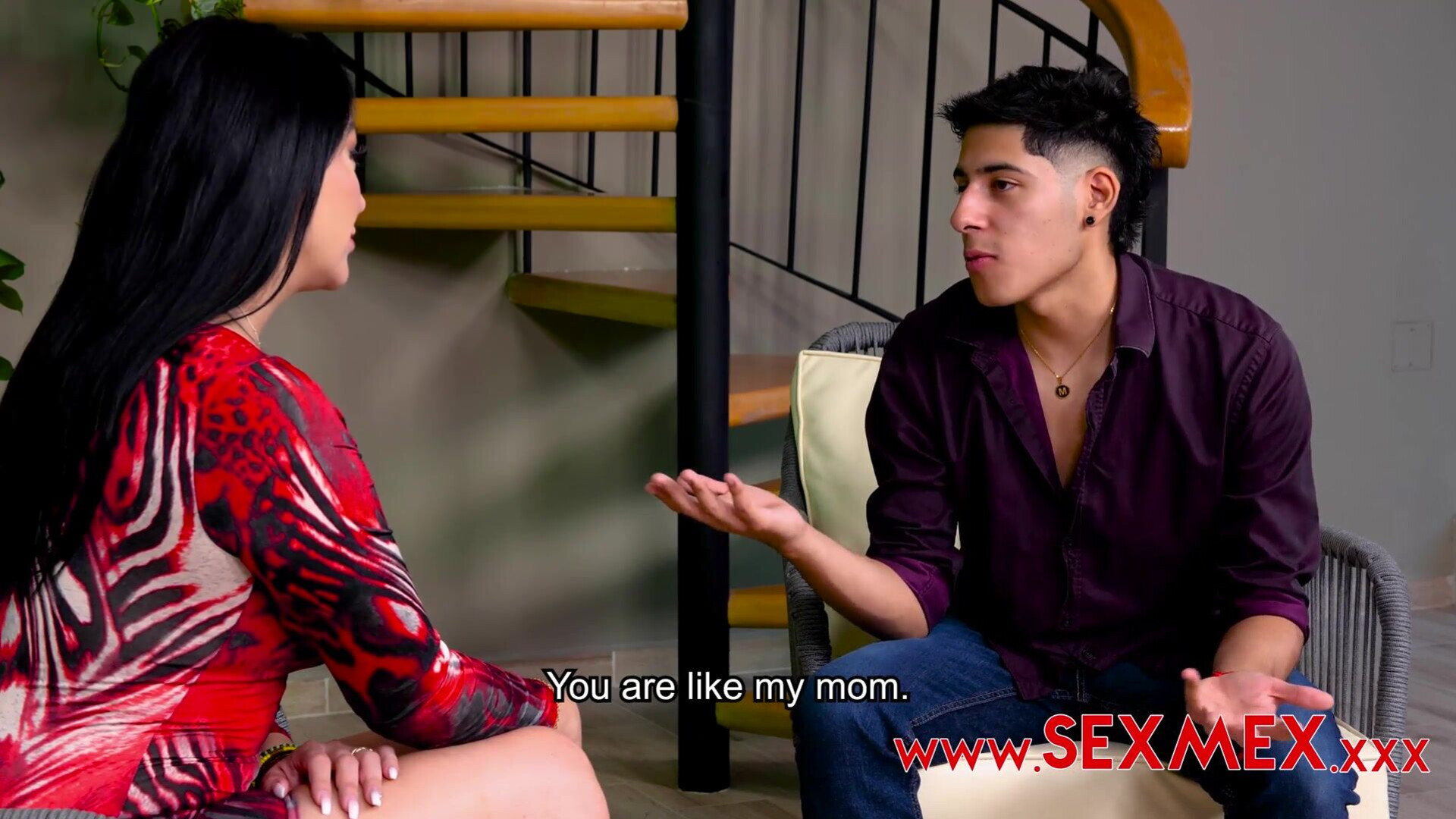 Pamela Rios MILF Seduced By Young Man - latina - spanish - blowjob