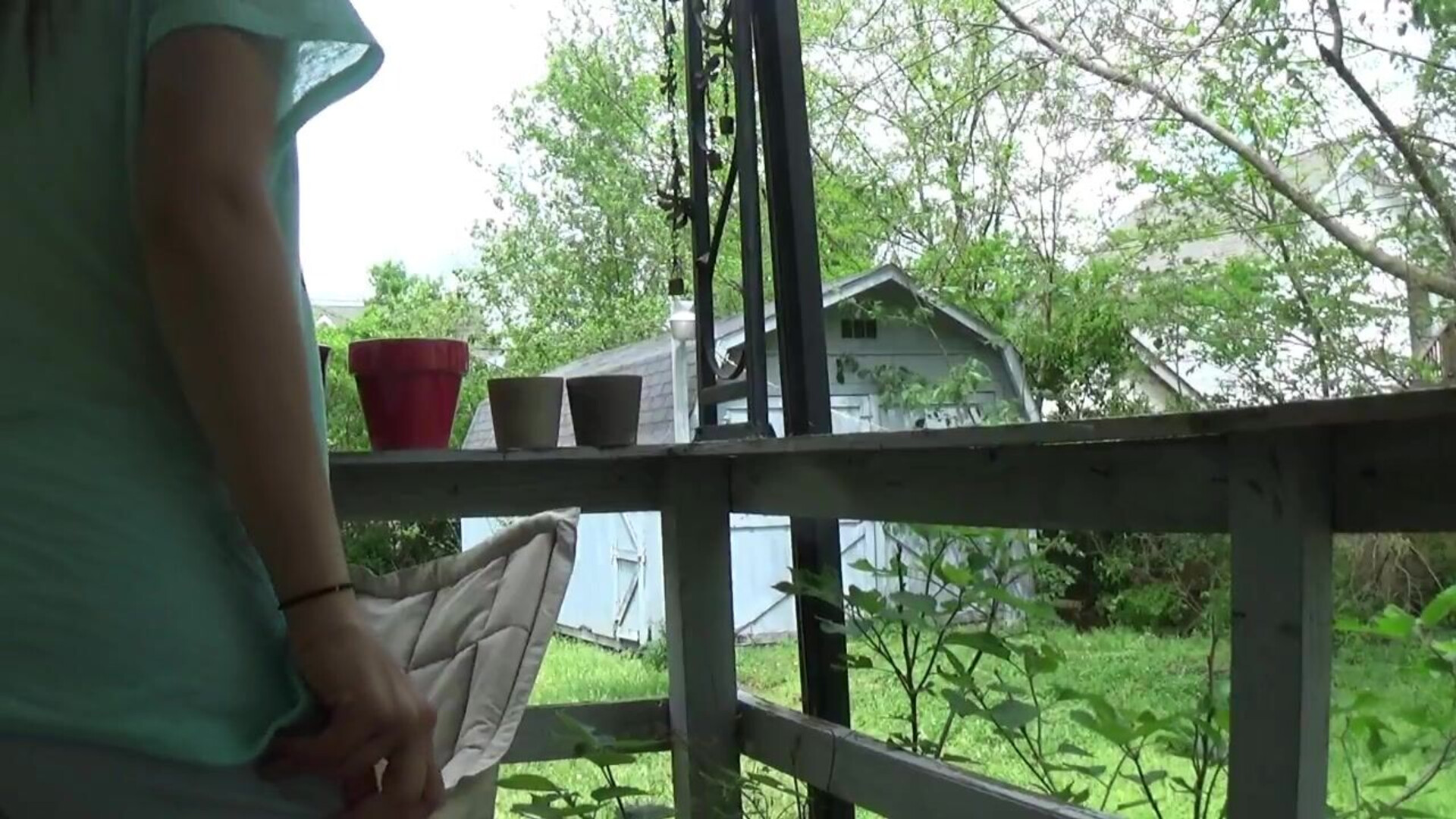 Sasha V Letting The Neighbors Watch - small tits - solo - amateur