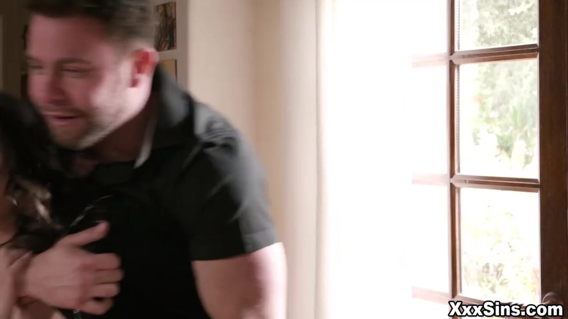 Seth pounds Kylie roughly in many ways - brunette - small tits - fingering - teen - old young - blowjob - deepthroat - big dick - rough sex - gagging