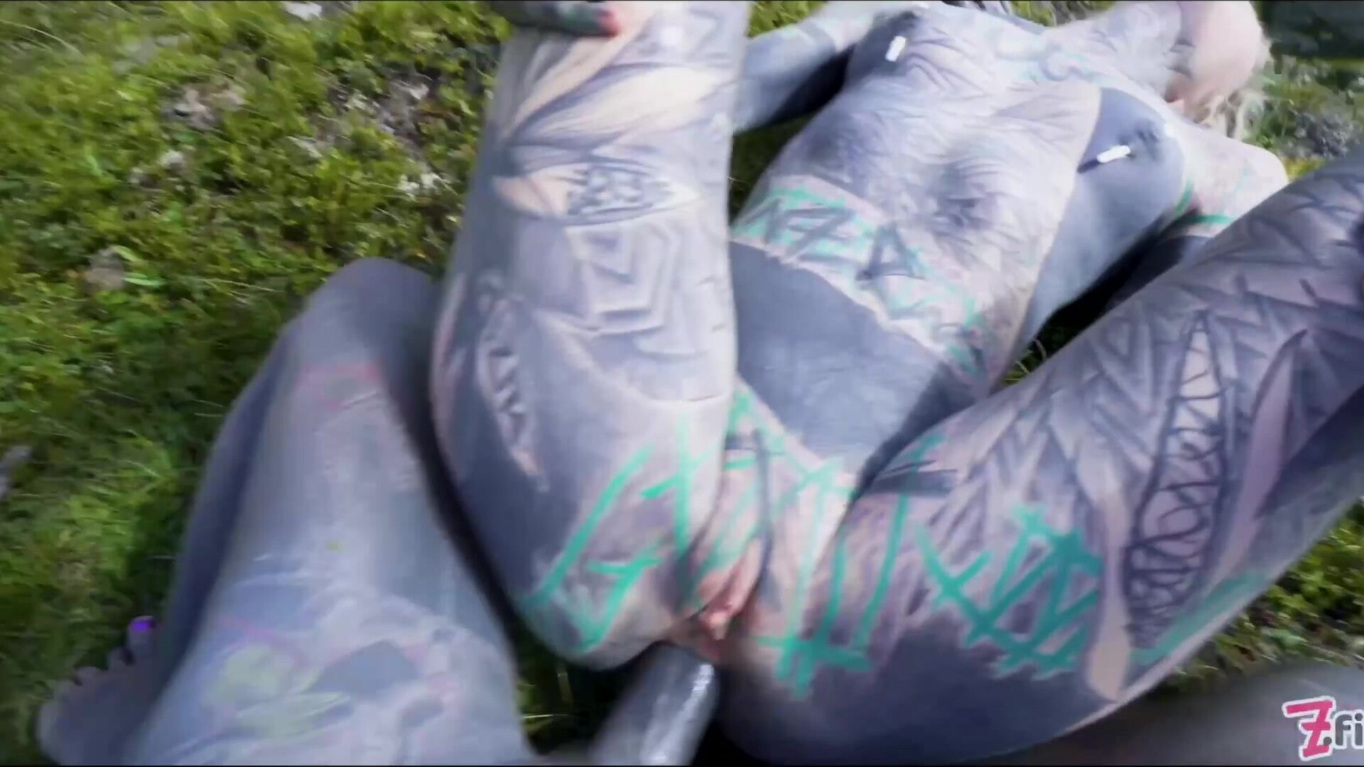Tattooed couple OUTDOOR ANAL POV fuck - zfilmz - tattoos - tattooed - outdoors - anal - blowjob - deepthroat - masturbating - fingering - blonde