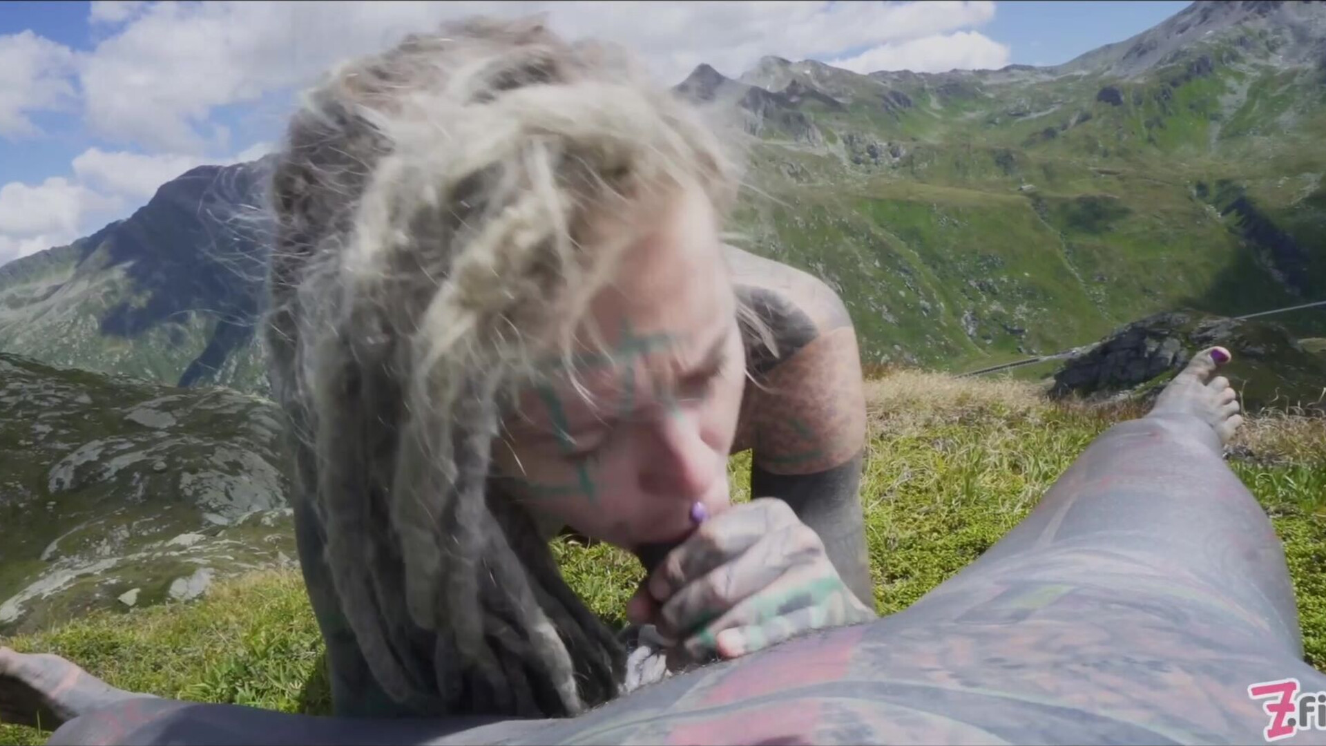 Tattooed couple OUTDOOR ANAL POV fuck - zfilmz - tattoos - tattooed - outdoors - anal - blowjob - deepthroat - masturbating - fingering - blonde
