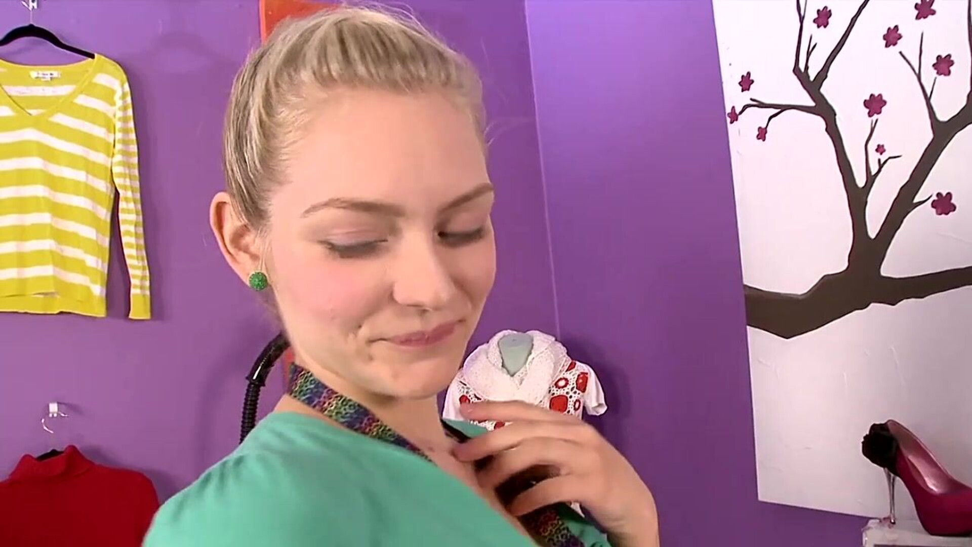 Teen Saleswoman Get A Big Oldest Dick At Work - teen - saleswoman - owner - big boobs - puffy nipples - old & young - blowjob - cumshot