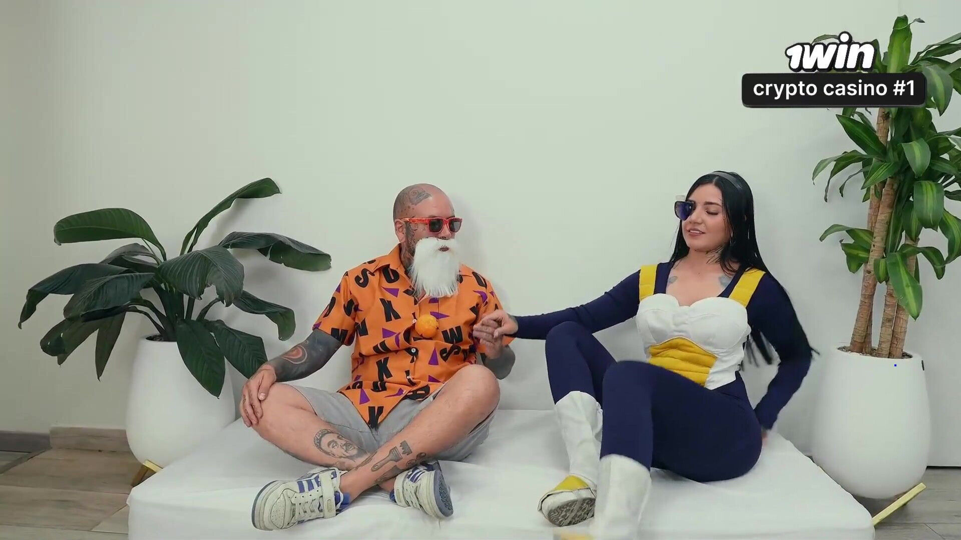 Veguetta sucks Master Roshi's rock hard salami and swallows all his spunk LA torr - porn - cosplay - xxx - hardcore