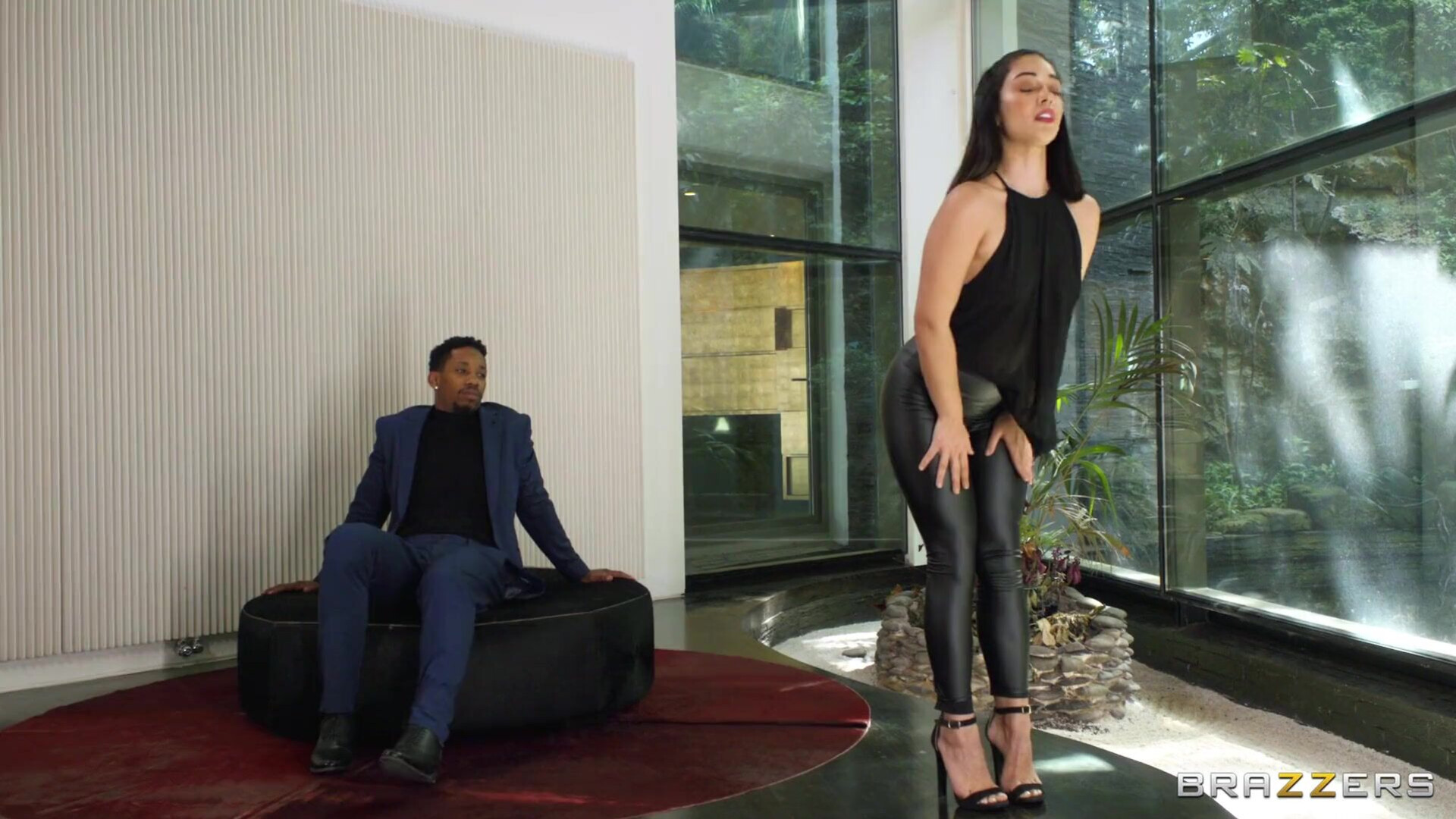 her legs and taking a fat penis - taking