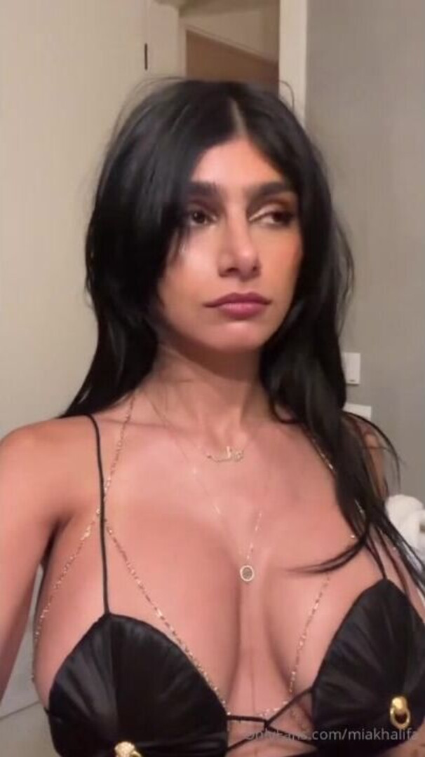 mia khalifa black dress boobs slip onlyfans a - big ass - big tits - blowjob - sex - fuck
