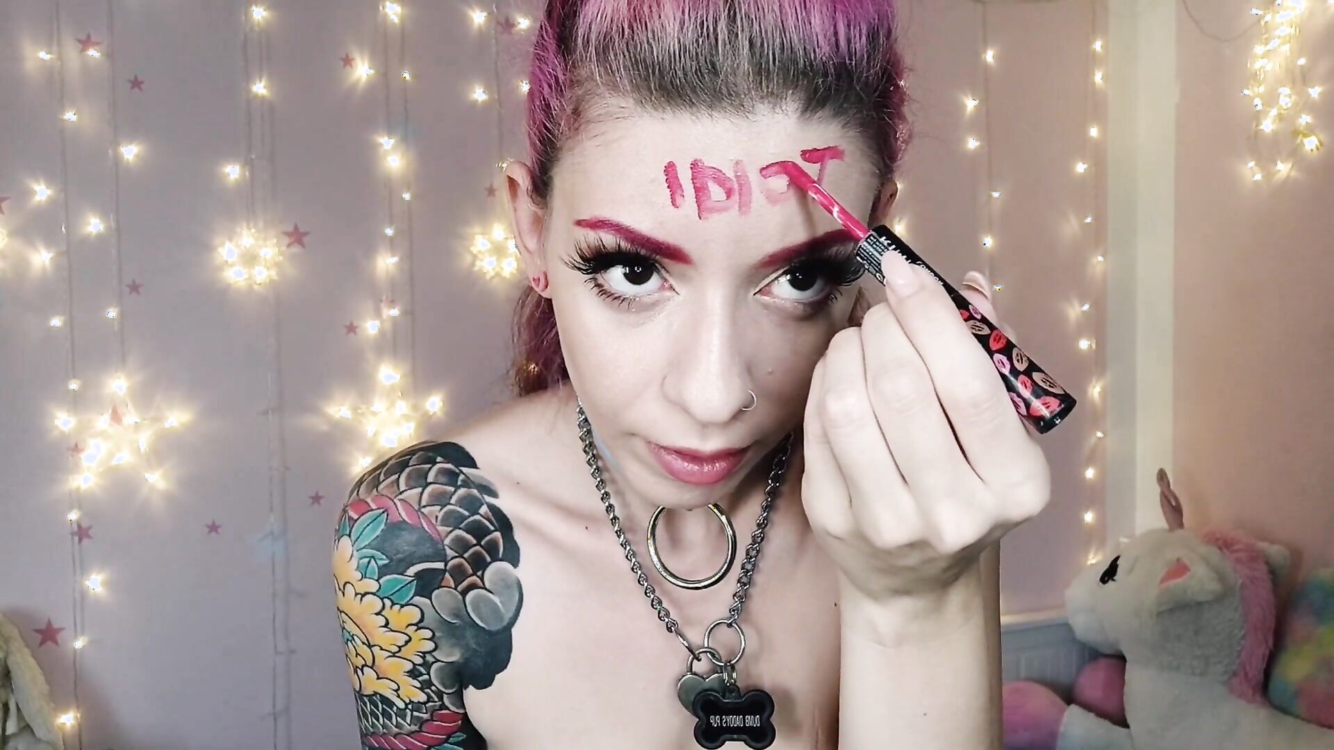 PuppyGirlfriend - Dumb Sub Self Humiliation Denied Orgasm - ManyVids - teen - pov - tattoo - dirty talk - nylon - high heels - pussy