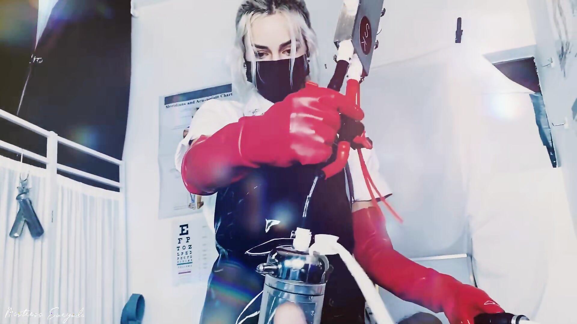 Mistress Euryale - Chastity milking release - ManyVids - femdom - fetish - dirty talk - blonde - gooning - latex