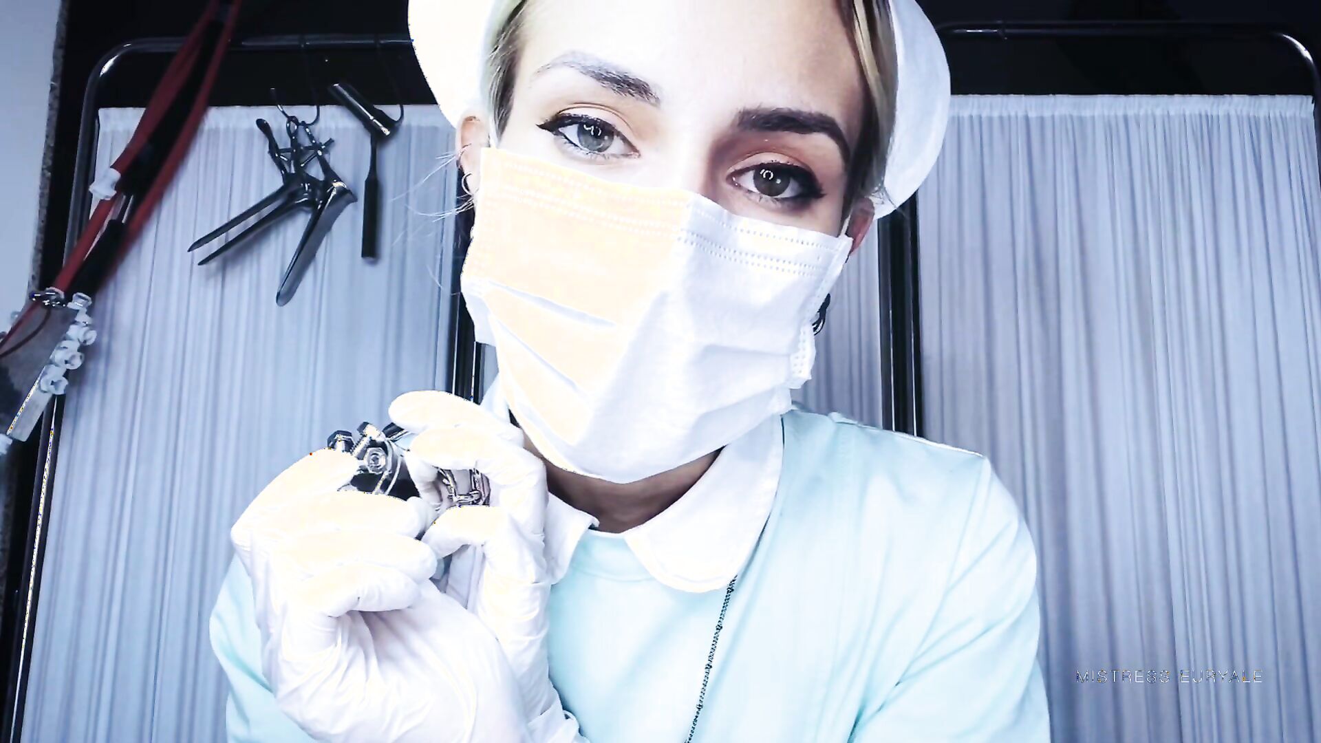 Mistress Euryale - Clinic Cum Slut - ManyVids - femdom - fetish - dirty talk - blonde - gooning - latex