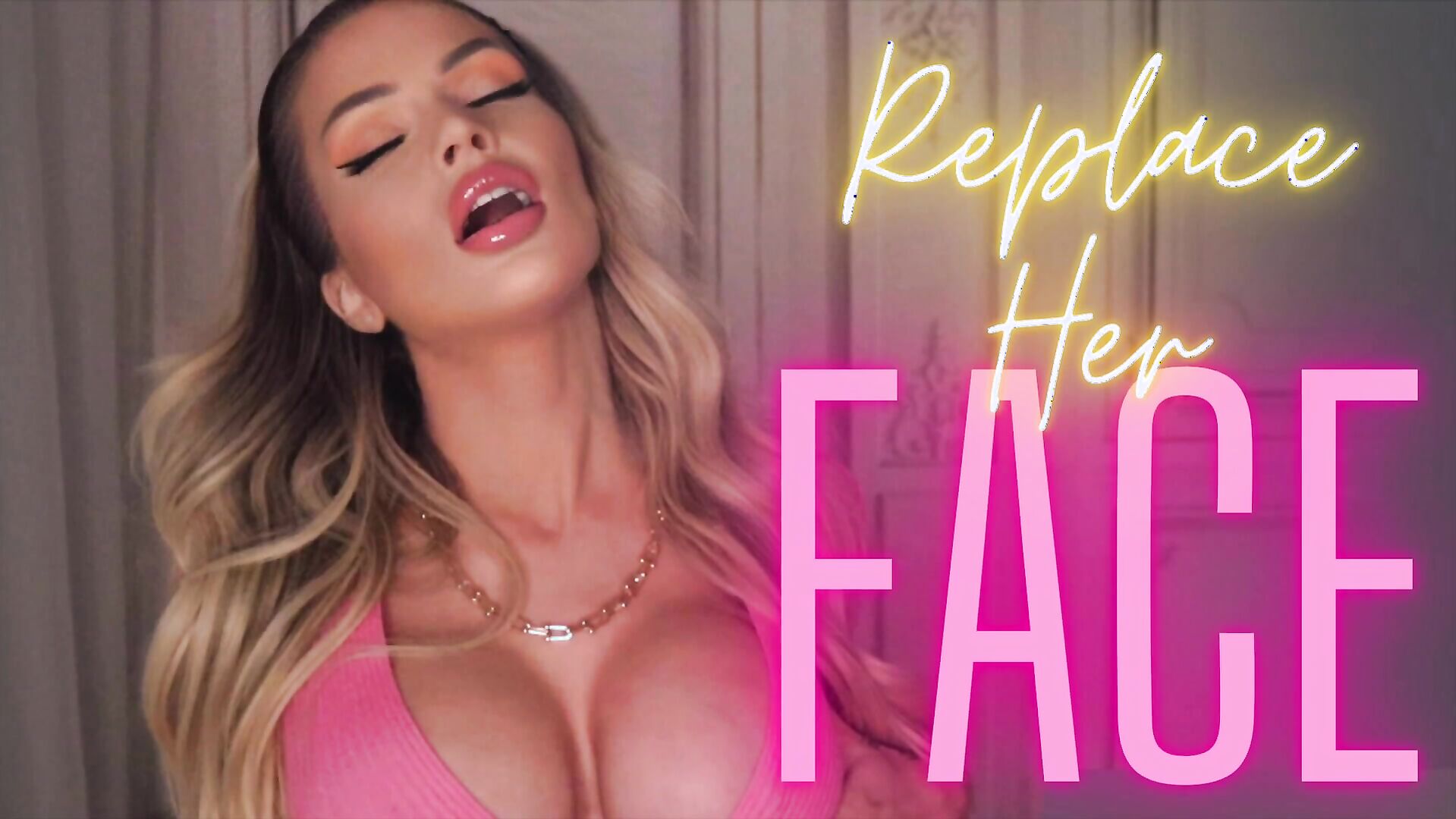 Goddess Harley LaVey - Replace Her Face - ManyVids - blonde - big tits - solo - virtualsex - gooning - fake tits - fetish - dirty talk - tattoo