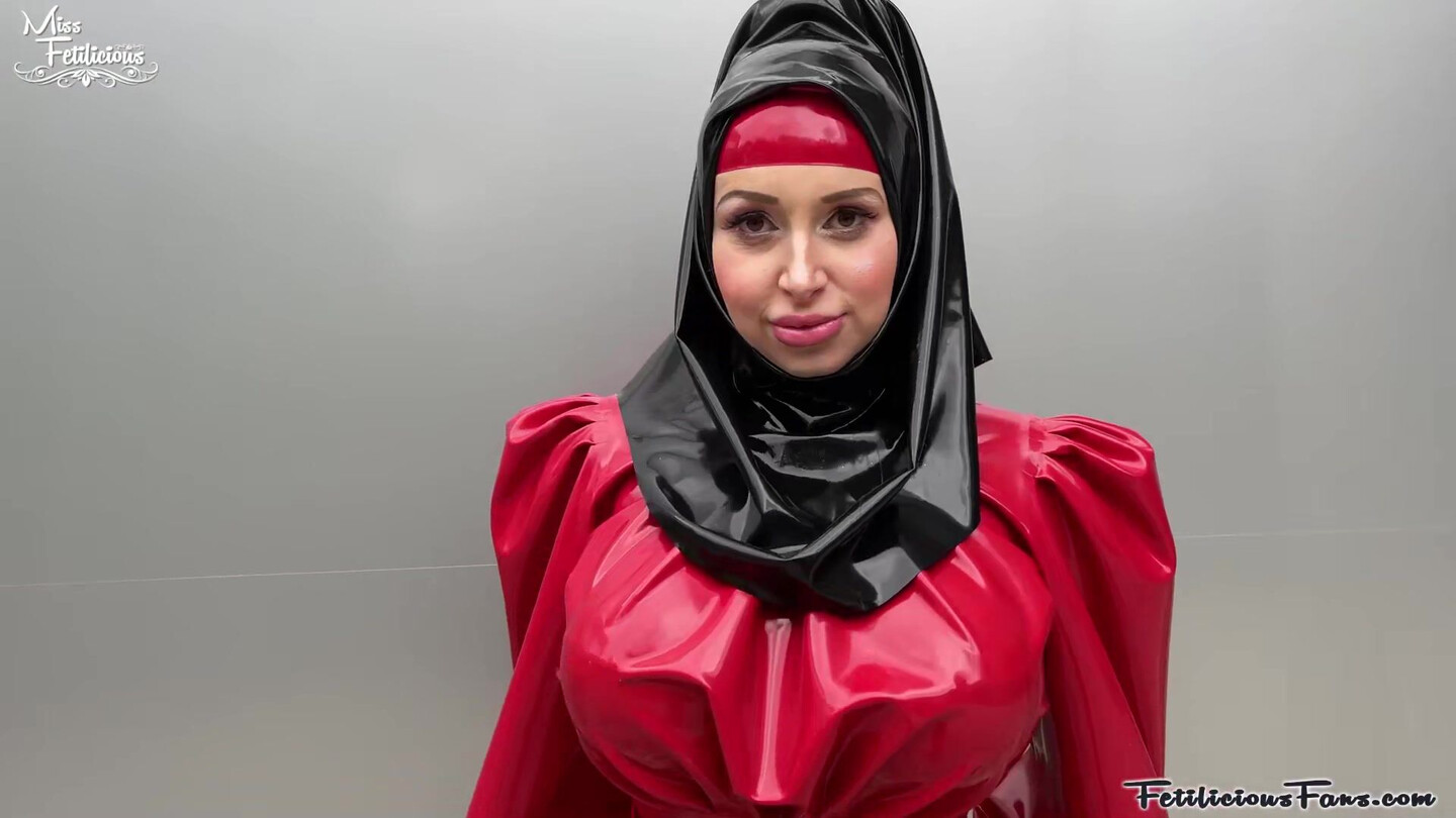 Miss Fetilicious - BTS Latex Hijab Shoot - ManyVids - latex - fetish - hardcore - milf - big tits - pov - femdom - high heels - virtualsex