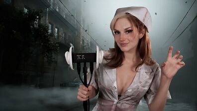 Busy B ASMR Silent Hill Nurse Ear Eating