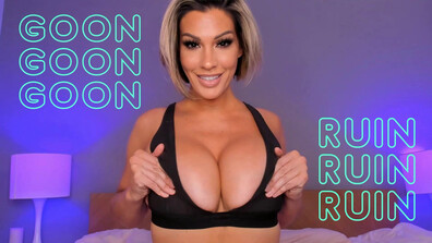 AdrienneLuxe - Goon and Ruin - ManyVids - pov - blonde - solo - fetish - big tits - dirty talk - jerk off instruction - gooning