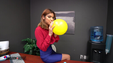 Hazel Heart - Receptionist Hazel Heart Needs a Balloon Fantasy - AmateurBoxxx - AmateurBoxxx - blowjob - pov - big dick - amateur