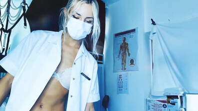 Mistress Euryale - CBT at the dentist - ManyVids - femdom - fetish - dirty talk - blonde - gooning - latex