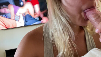 Mya Ryker - I Suck Husband He Watches Me Fuck - ManyVids - milf - blonde - pov - big tits