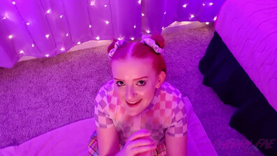 Cherry Fae - Deep Throating for Daddy - ManyVids - stepdad - redhead - teen - natural tits - dirty talk - pov