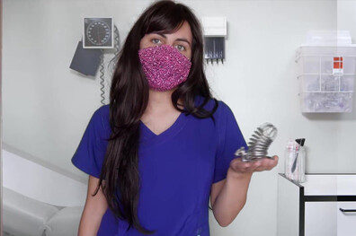Goddess Alexa - Nurse Puts You In Chastity - ManyVids - brunette - small tits - natural tits - dirty talk - pov - fetish - femdom