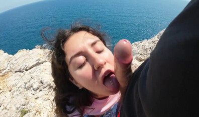 Katty West - Suck and Fuck with stranger in Public Outdoor Amazing Place - XVideosRed - public - outdoor - hardcore - pov - milf - big dick - big tits - brunette