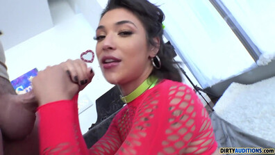Brooklyn Grey - She Loves Getting Face Fucked! - DirtyAuditions - DirtyAuditions - pov - big dick - deepthroat - blowjob - tattoo