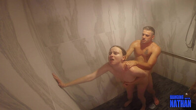 Nathanbronson - Shower Fucking Gopro - ManyVids - blowjob - pov - big dick