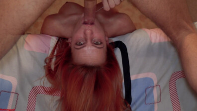RedAngeell - Rough Fuck In The Throat Throat Pie - ManyVids - redhead - big tits - big dick - blowjob - milf