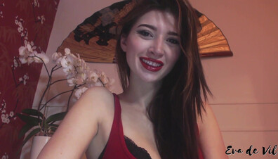 Eva de Vil - Ass Worship in Red - ManyVids - fetish - dirty talk - brunette - femdom - small tits - natural tits - hardcore - pov - solo