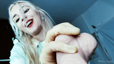 Mistress Euryale - Deepthroated by your dentist - ManyVids - femdom - fetish - dirty talk - blonde - gooning - latex