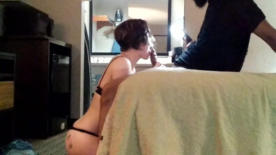 wifenxtdor - Cheating Wife Sucks Bbc In Hotel - ManyVids - bbc - milf - blonde - pov - big dick - big tits - tattoo