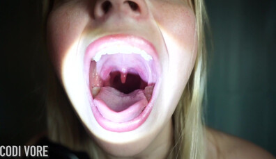 Codi Vore - Say "Ahh" Mouth Exploration - ManyVids - blonde - big tits - dirty talk - natural tits - teen