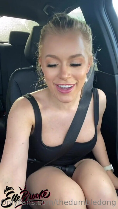 Elle Brooke - My Friend Drove Me Around While I Had A Wank - Onlyfans - OnlyFans - blonde - pov - dirty talk - solo - teen - natural tits