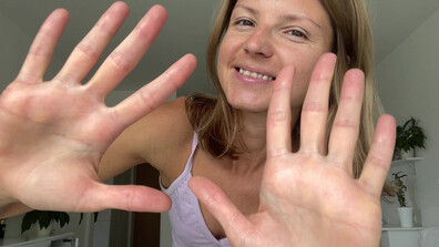 Gina Gerson - Hands Abs Oily Solo Fetish - ManyVids - oil - solo - fetish - blonde - pov - small tits