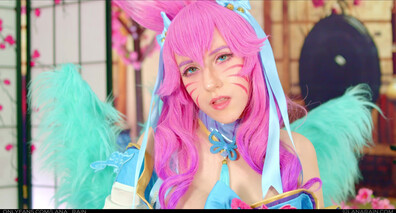 Lana Rain - Lana Spirit Blossom Ahri Gives You Salvation - ManyVids - pov - blonde - teen - big tits - virtualsex - cosplay - dirty talk