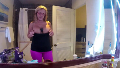 thenikkisexx - Uh oh A hidden camera seems to have - ManyVids - blonde - big tits - fake tits - pov - dirty talk - milf