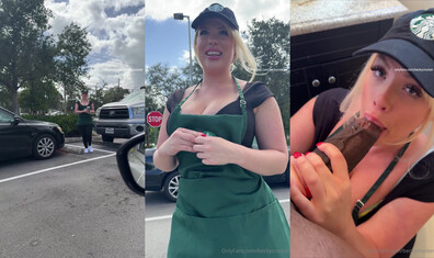 Becky Crocker - Starbucks Roleplay Sextape With Damion Dayski - OnlyFans - bbc - hardcore - blowjob - pov - interracial