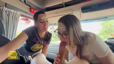 Innocenthotwifexxx - Festival Girls go for a ride in Fake Truck - ManyVids - milf - dirty talk - pov - fetish - hardcore - big dick - tattoo
