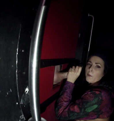 Helenas Cock Quest - Sucking Cock At A Gloryhole No Condom - ManyVids - milf - brunette - dirty talk - big tits - natural tits