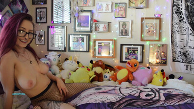 KatSaysMeow - HUMPING MY BODY PILLOW - ManyVids - solo - virtualsex - natural tits - dirty talk - dildo