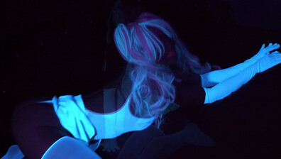 Scarlet Chase - Glowing Neon Babe Teases Your Cock Pmv - ManyVids - blonde - big tits - pov - dirty talk