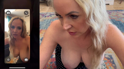 Hxllywxxdz - WIFEY FACETIMES HUBBY WHILE SHE SUCKS HIS FRIENDS COCK - ManyVids - blonde - milf - big dick - pov - dirty talk - natural tits