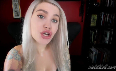 Violet Doll - An Hour in 10 Minutes - ManyVids - femdom - devot - fetish - dirty talk - pov - big tits - tattoo - solo