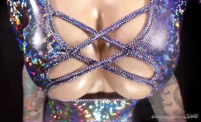 Violet Doll - Shiny Tit Charity for Broke Men - ManyVids - femdom - devot - fetish - dirty talk - pov - big tits - tattoo - solo