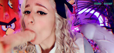 AliceBong - FIRST Double BLOWJOB For Alice - ManyVids - blowjob - teen - natural tits - pov - dirty talk - cosplay - threesome - big dick