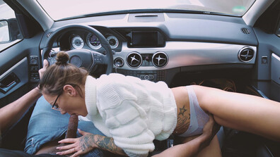 Mandala - Highway Blowjob - ManyVids - blowjob - pov - casting - interracial - bbc - big dick - deepthroat