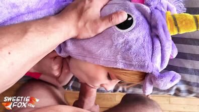 Sweetie Fox - Teen In The Kigurumi Suck And Hardsex - ManyVids - teen - pov - natural tits - blowjob - big dick
