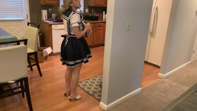 ErikaSwingz - Naughty Japanese Maid Outfit Ahegao - ManyVids - blonde - milf - big tits - natural tits - pov - blowjob