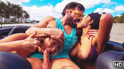 Ashley Adams and Jenna Foxx - Convertible Squirters - RKPrime - RKPrime - natural tits - big tits - teen - brunette - hairy pussy - outdoor - ebony - amateur - blowjob