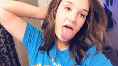 Catherine Grey - Tongue Ripoff - pov - teen - natural tits